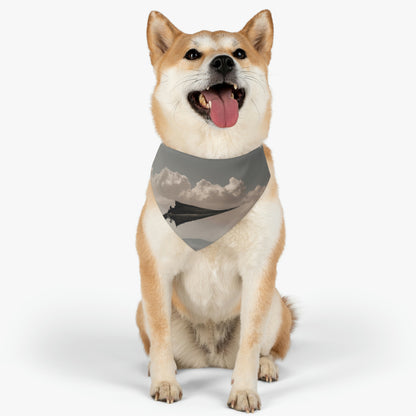 "A Warrior's Last Stand: The Battle Against the Metal Dragon" - The Alien Pet Bandana Collar