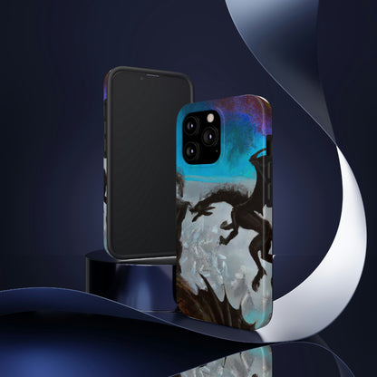 „Clash of Fire and Steel on the Moonlit Cliff“ – The Alien Tough Phone Cases