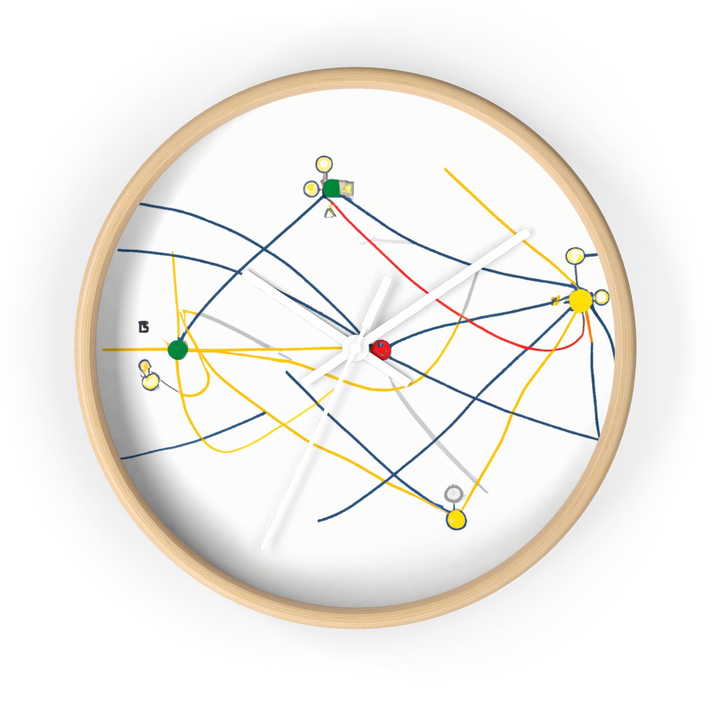 "Explorando la topología dinámica: visualización ingeniosa de una estructura de red". - El reloj de pared alienígena