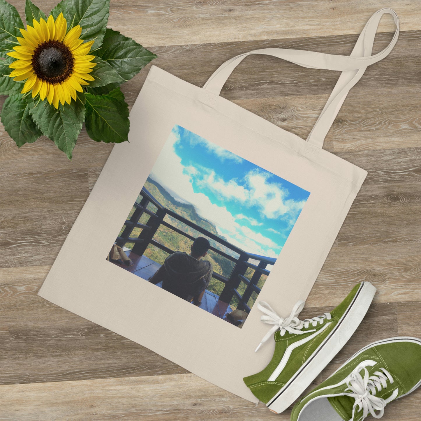 "A Journey of Enlightenment: Finding Inner Peace Through Exploration of the World". - The Alien Tote Bag