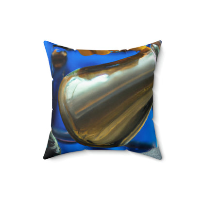 "Eine Tasse Mut" - Das Alien Square Pillow