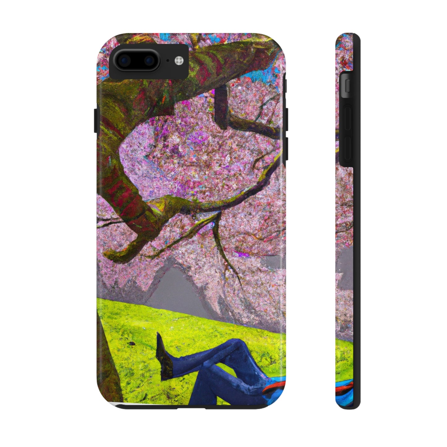 "A Moment of Calm Beneath the Cherry Blossoms" - The Alien Tough Phone Cases