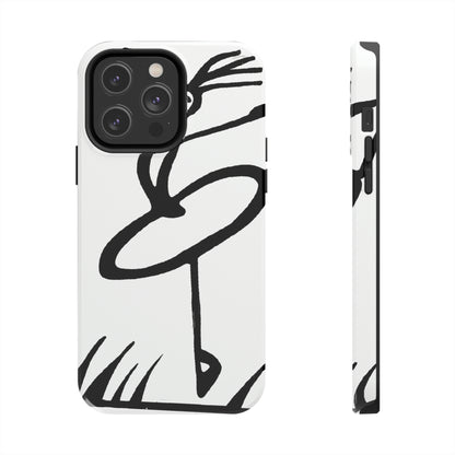 "Ballet on a Blade: A Ballerina's Spin" - The Alien Tough Phone Cases