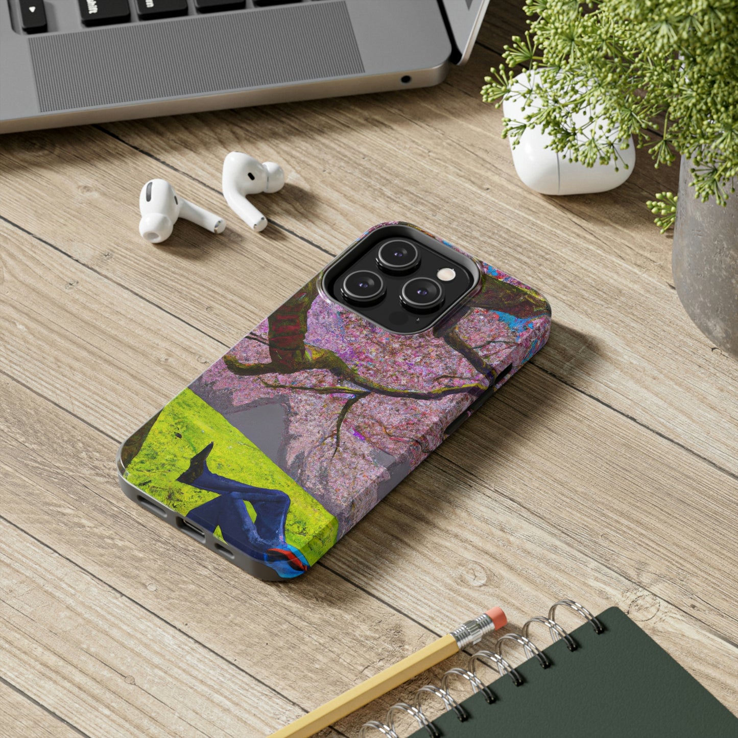 "Ein Moment der Ruhe unter den Kirschblüten" - Die Alien Tough Phone Cases