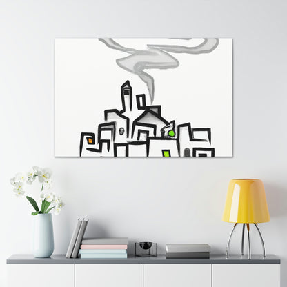 The City In The Mist - The Alien Canva