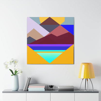 "Geometric Landscape" - Canvas