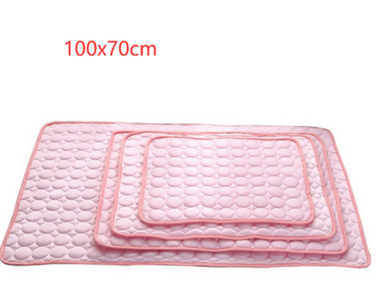 Pet Dog Cat Ice Silk Cold Nest Pad For Cooling In Summer