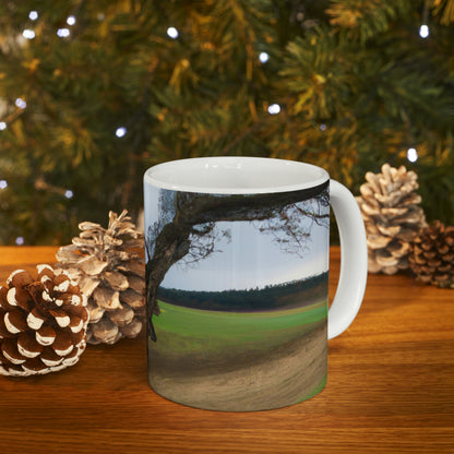 "A Shadow in the Meadow: The Last Standing Tree" - The Alien Ceramic Mug 11 oz