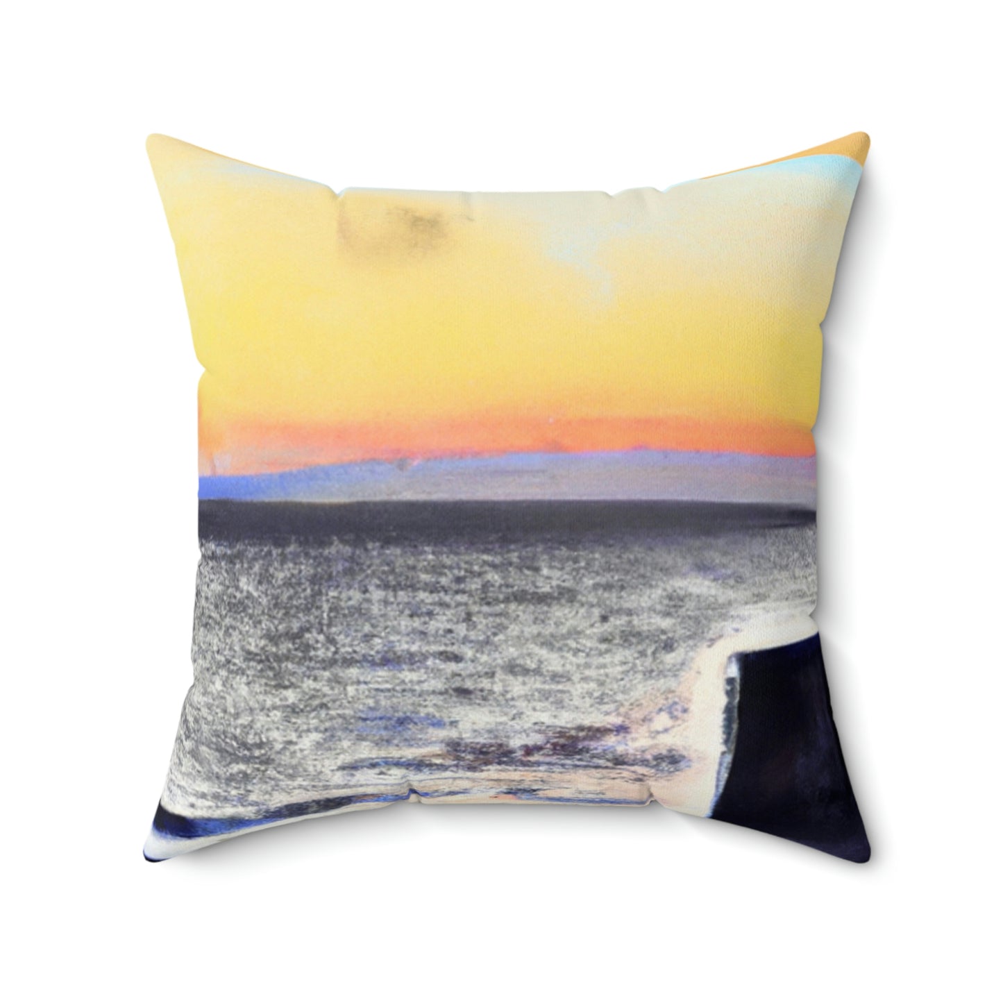 "Forlorn Horizon" - The Alien Square Pillow