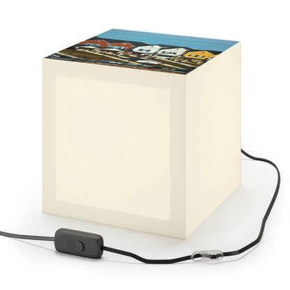 "Suburban Variety: A Palette of Homes" - Die Alien Light Cube Lampe