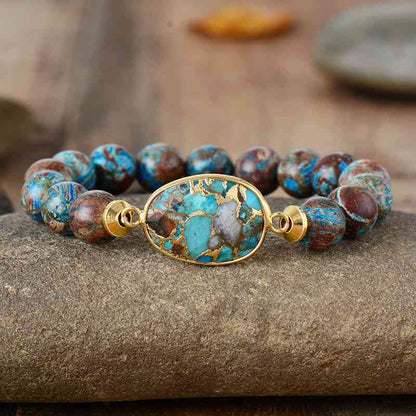 Pulsera de cuentas de piedra natural