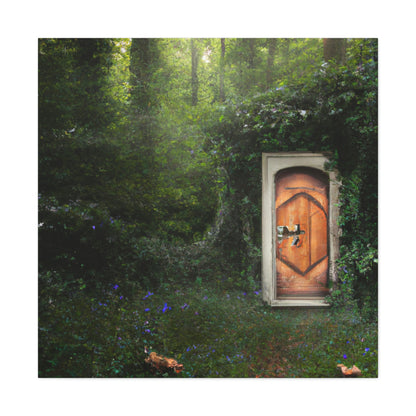 La puerta mágica en el bosque - The Alien Canva