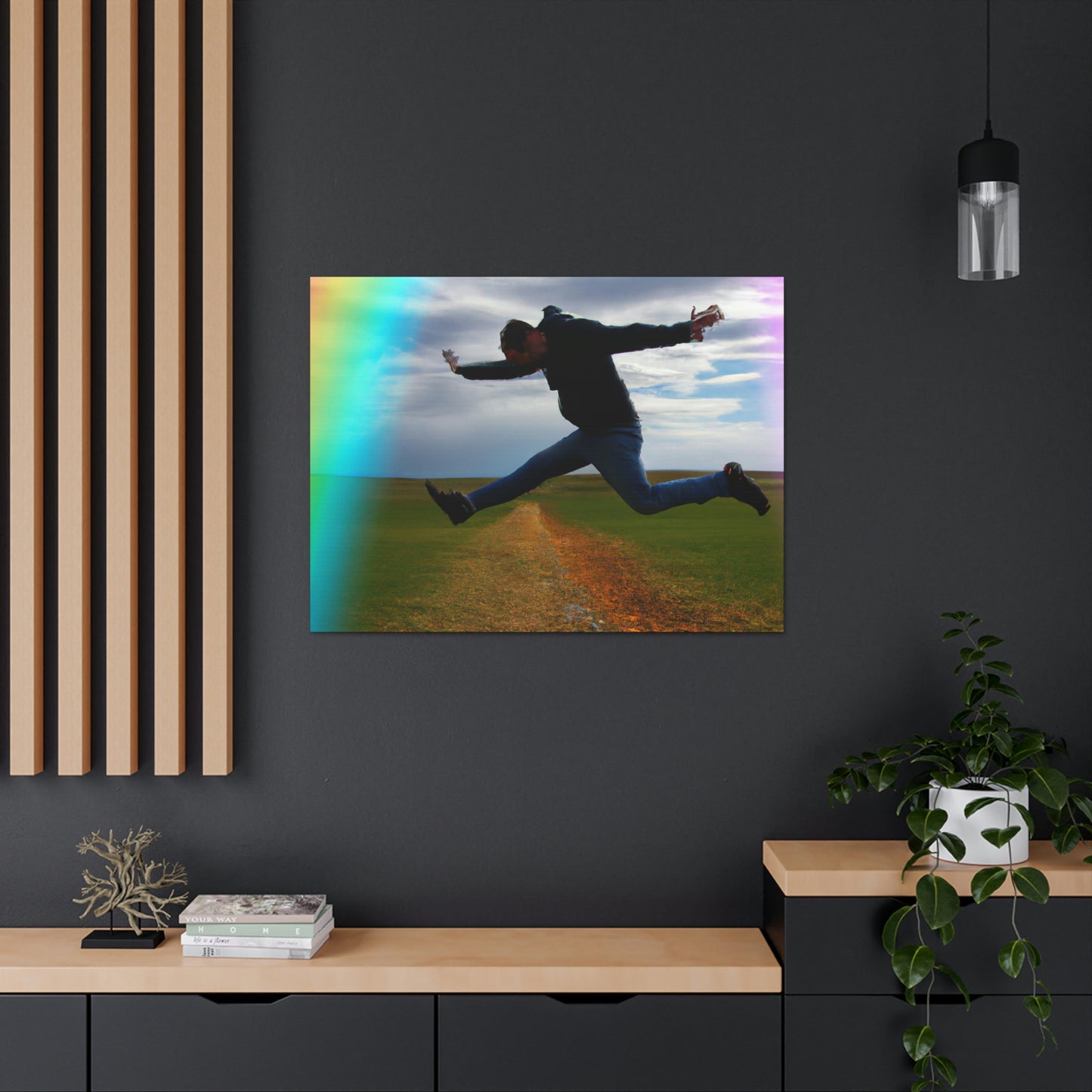 Rainbow Jumper Artist - Canvas