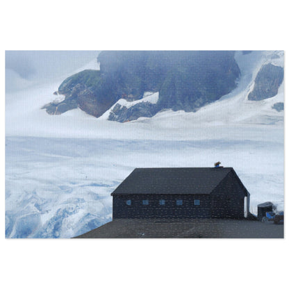 "Frozen Fears: A Haunted Glacier House" - The Alien Jigsaw Puzzle