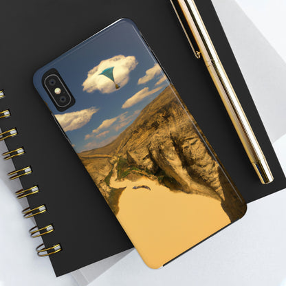 "Feline Flight Over the Grand Gulch" - Die Alien Tough Phone Cases