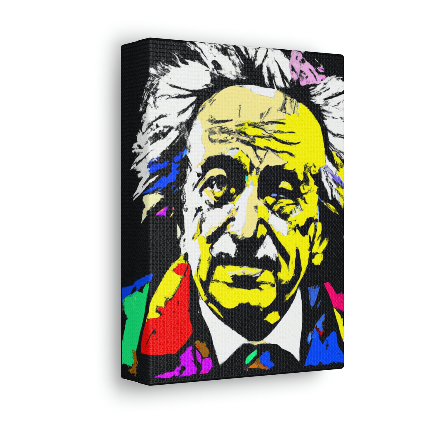 "Albert Einstein: A Pop Art Portrait" - The Alien Canva