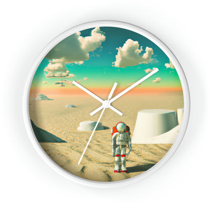 "A Strayed Astronaut: Alone on a Forlorn Planet" - The Alien Wall Clock