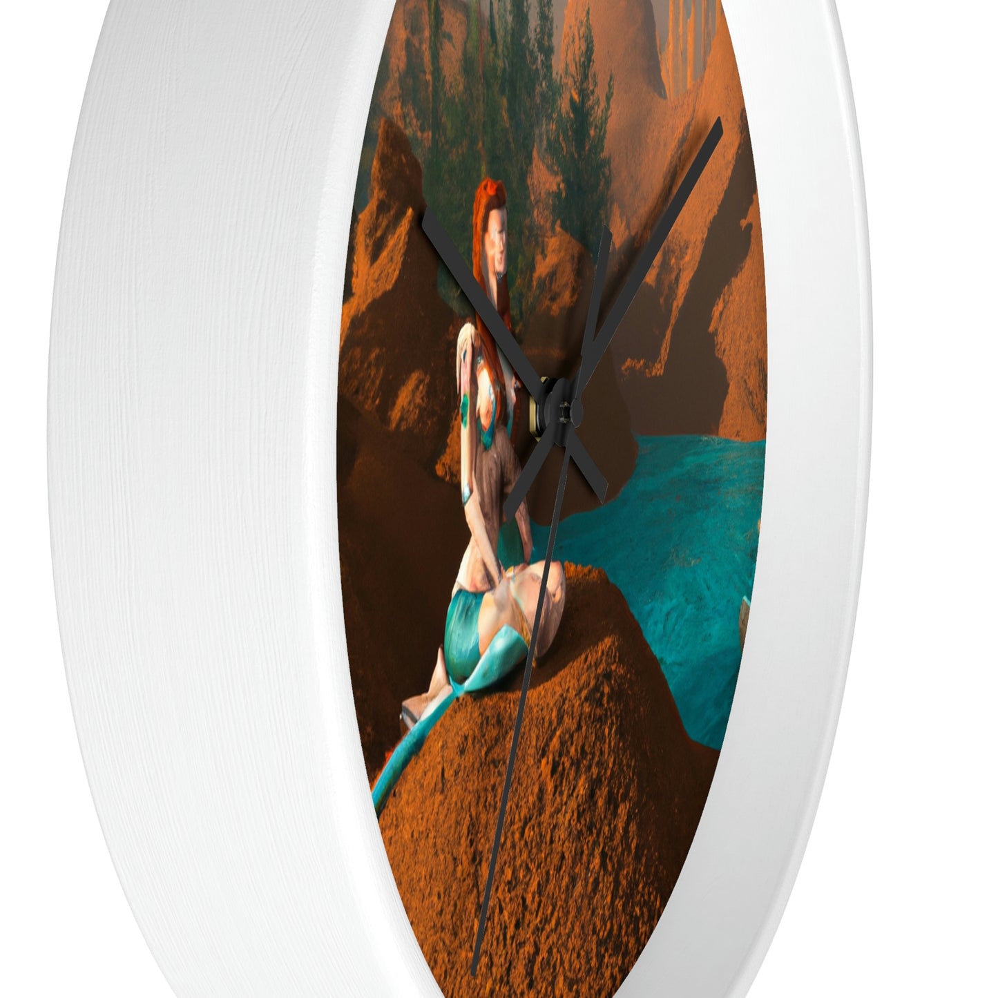 "Mermaid in the Mirage" - The Alien Wall Clock