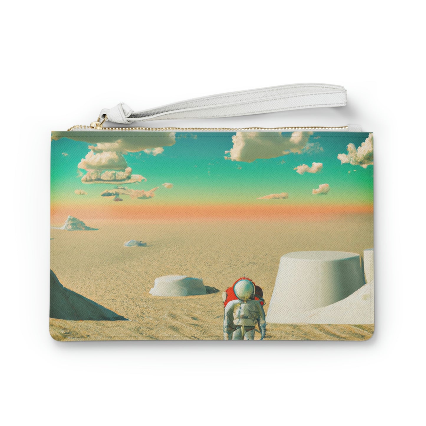 "A Strayed Astronaut: Alone on a Forlorn Planet" - Die Alien Clutch Bag