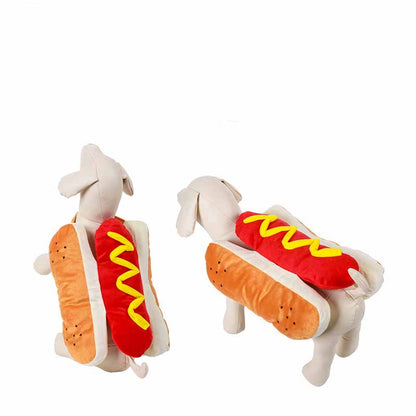 Lustige Halloween-Kostüme für Hunde, Welpen, Haustierkleidung, Hotdog-Design, Hundekleidung, Haustierbekleidung, zum Verkleiden, für Katzen, Partykostüm, Anzug