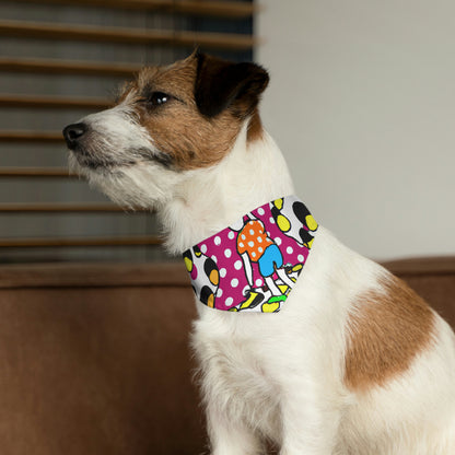 "Cueva de las dulces maravillas": el collar de bandana para mascotas alienígenas