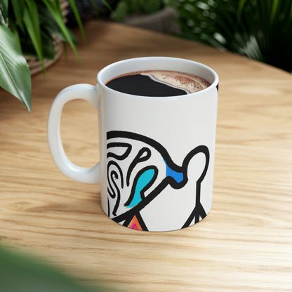 "La promesa de refugio de un extraño" - Taza de cerámica The Alien 11 oz