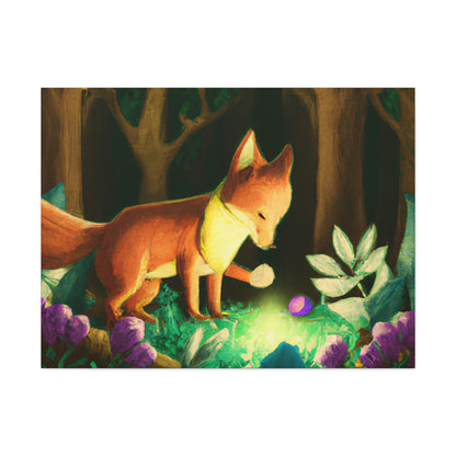 "The Gem-Seeking Fox in the Enchanted Forest" - The Alien Canva