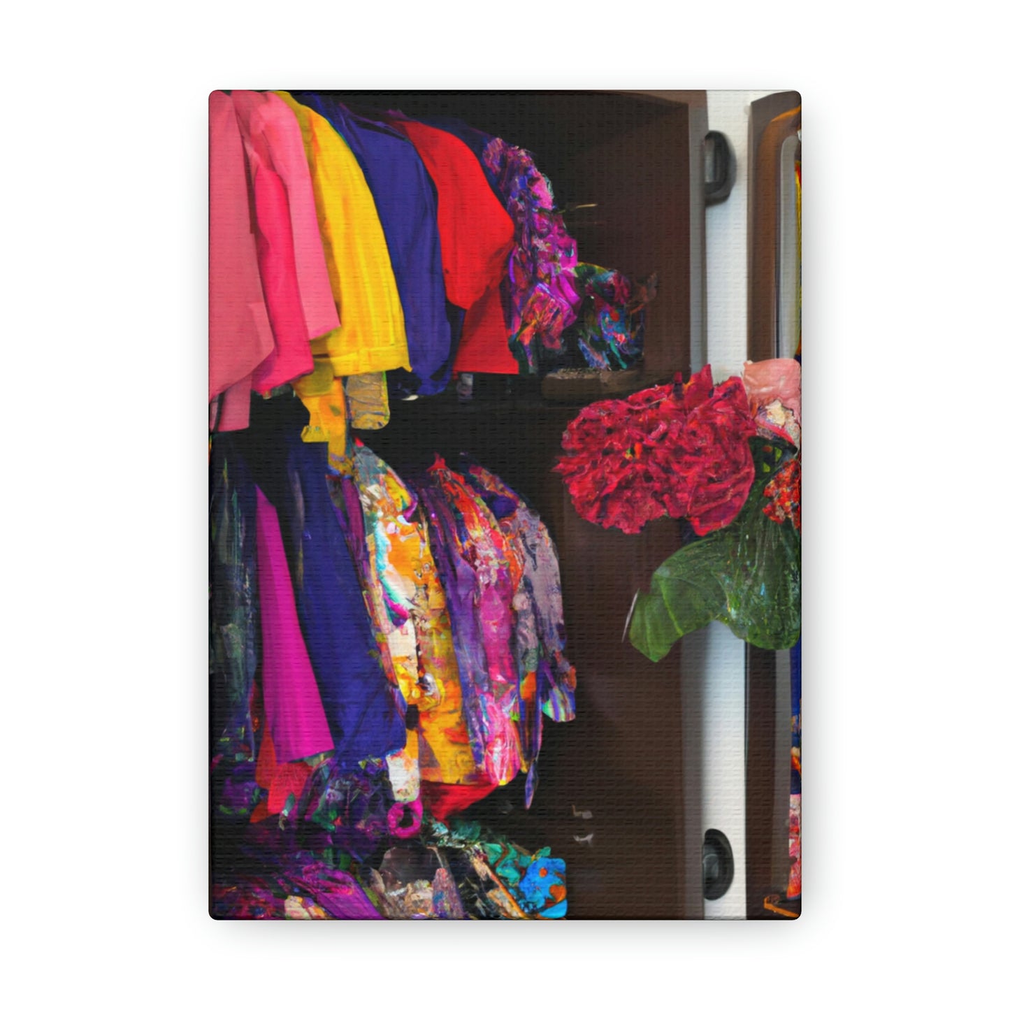 "The Boldest Hues in My Wardrobe" - Canvas