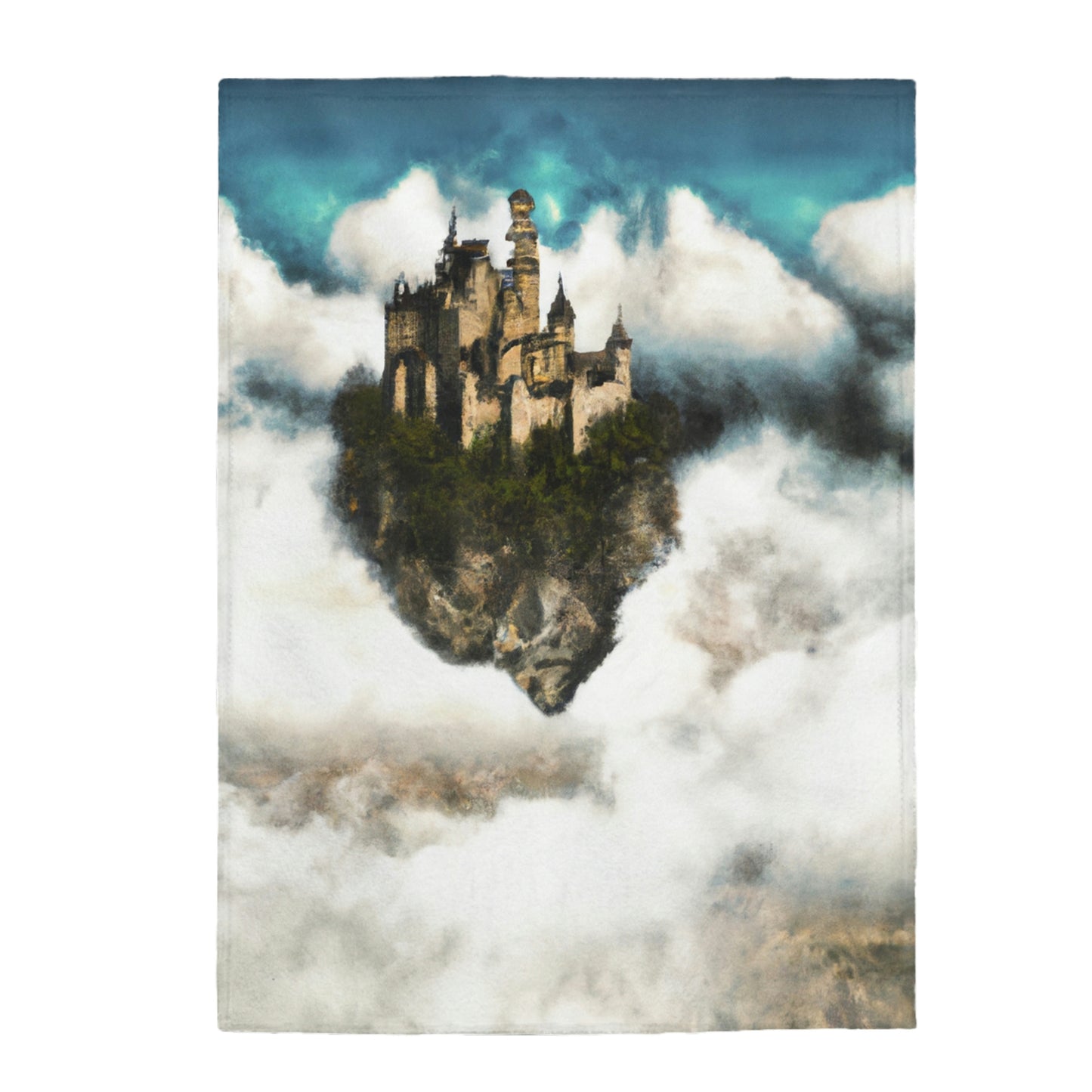 Mystic Castle in the Sky - The Alien Velveteen Plush Blanket