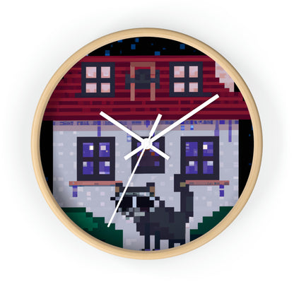 "Caper in the Mansion: A Raccoon's Adventure" - The Alien Wall Clock