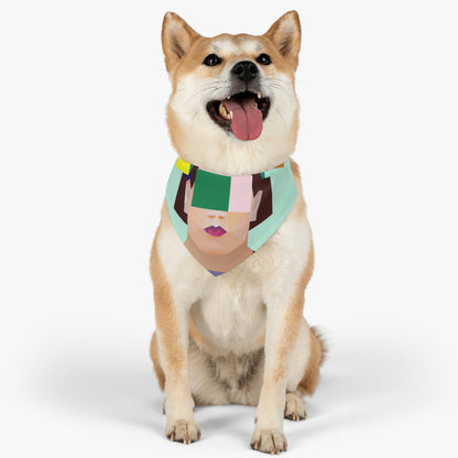 "Geometric Harmony" - The Alien Pet Bandana Collar