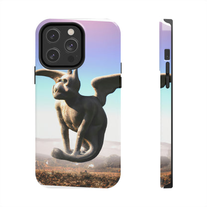 "Alone on the Hilltop: The Tale of a Solitary Gargoyle" - The Alien Tough Phone Cases