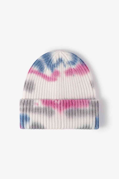 Gorro de punto acanalado Tie-Dye