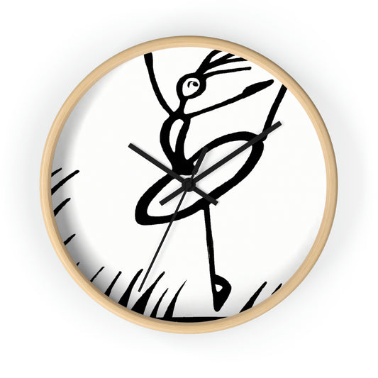 "Ballet on a Blade: A Ballerina's Spin" - The Alien Wall Clock