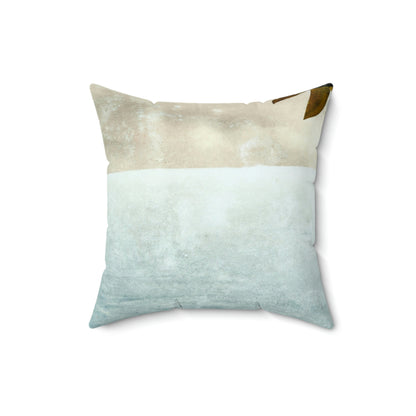 "Fighting the Frost: A Flower's Story" - The Alien Square Pillow