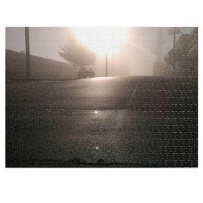 "A Gleaming Dawn in a Misty City". - The Alien Jigsaw Puzzle