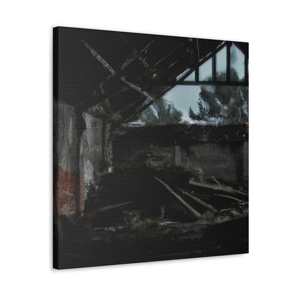 "Forgotten Memories: An Artistic Trek Through Abandoned Lands" - Canvas