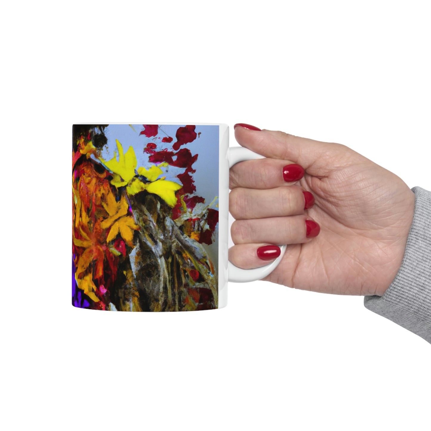 "Autumn Scarecrow Blues" - Taza de cerámica The Alien 11 oz