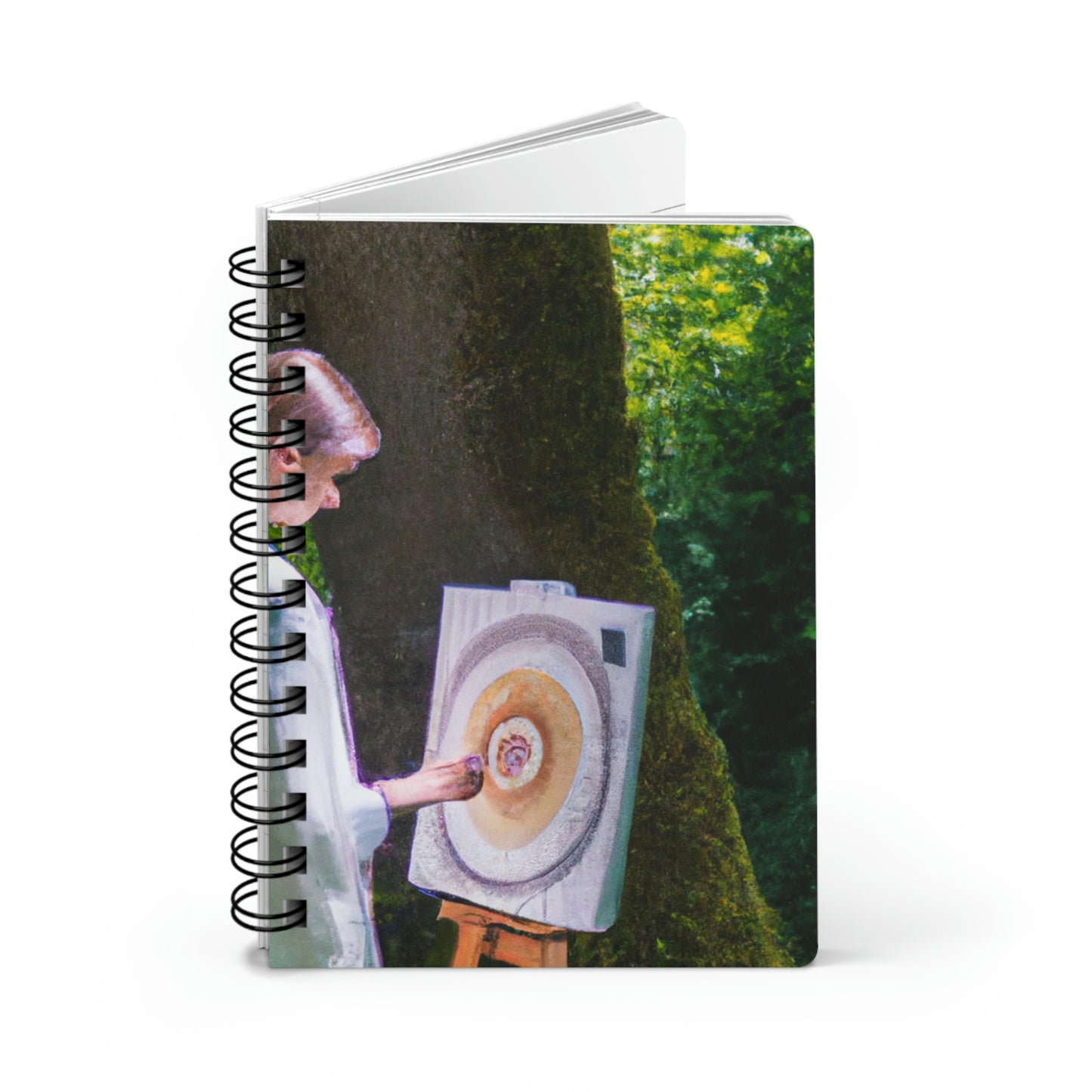 "Enchantment in Oil: A Young Artist's Vision of a Magical Forest" - The Alien Spiral Bound Journal