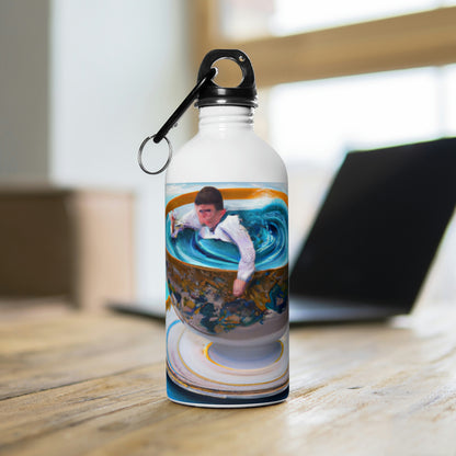 "Adrift in a China Cup: The Story of a Lost Child's Oceanic Adventure" - The Alien Stainless Steel Water Bottle