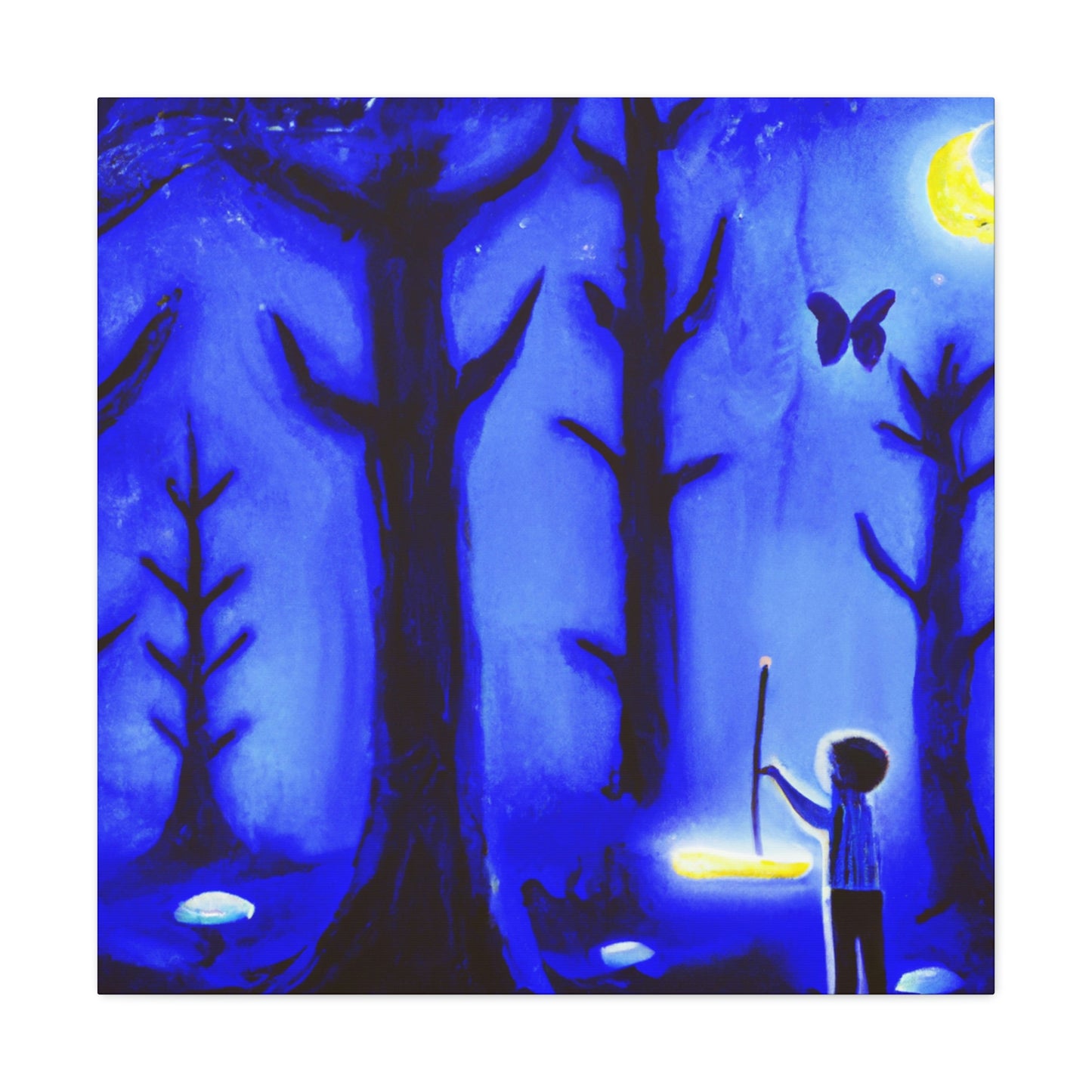 "Un viaje por el bosque iluminado por la luna" - The Alien Canva