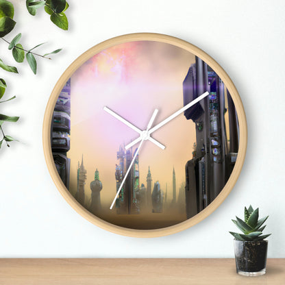 "Lost in the Cosmic Mist" - The Alien Wall Clock