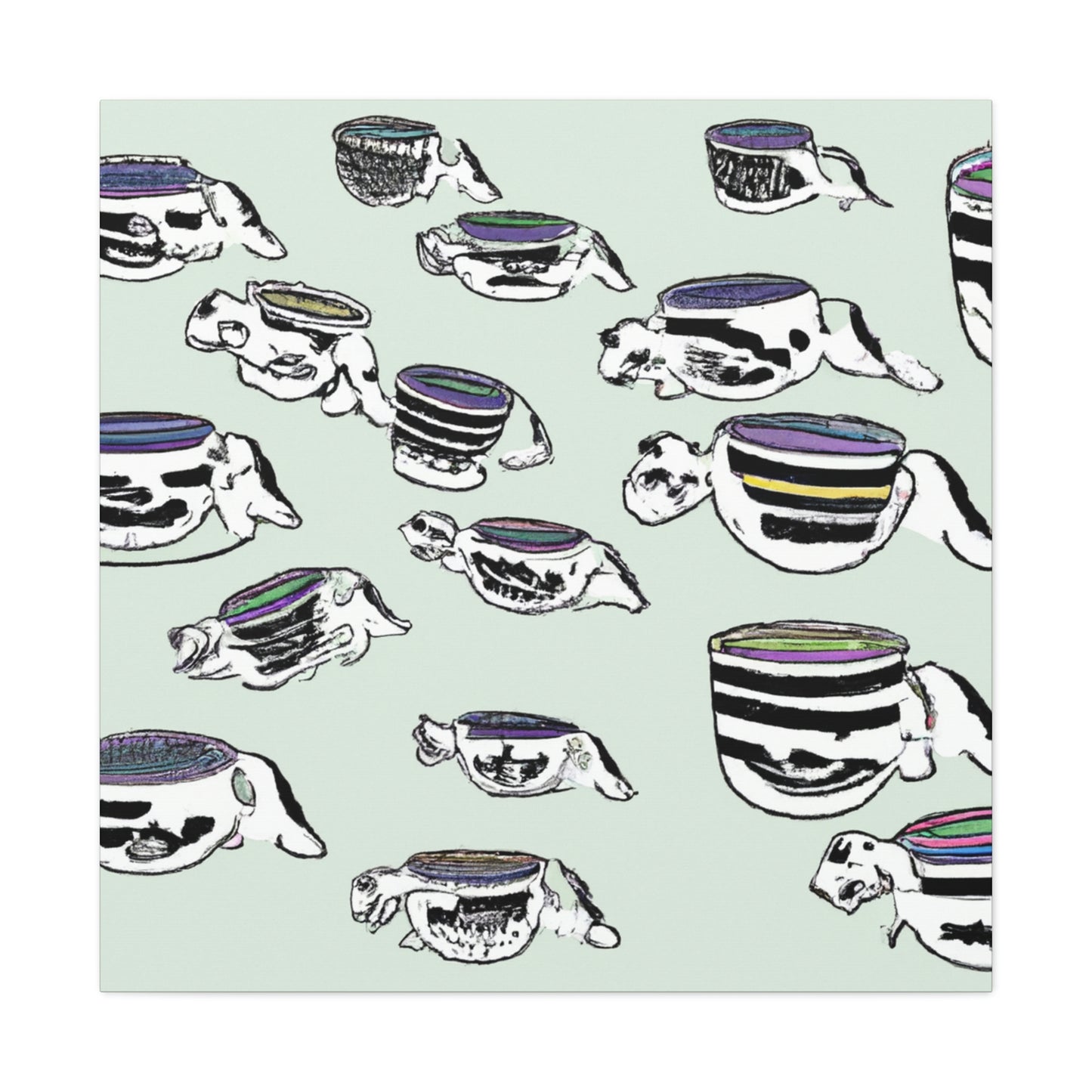 "A Purr-fectly Precious Tea Party Parade" - The Alien Canva