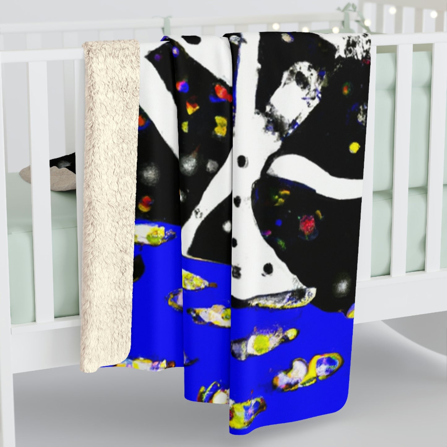 Twinkling Starlight Dance of the Fairies - The Alien Sherpa Fleece Blanket