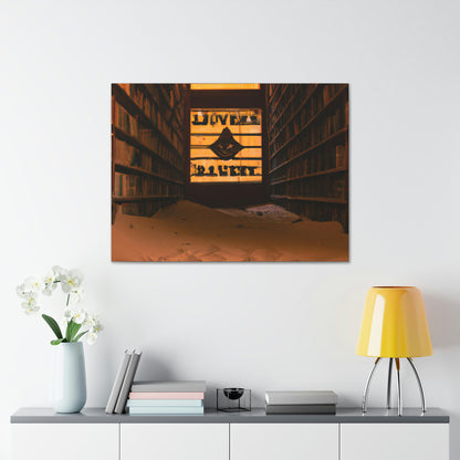 "La biblioteca olvidada del desierto" - The Alien Canva