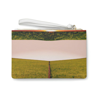 "Golden Horizon at Dusk" - Die Alien Clutch Bag