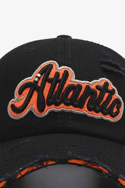 Gorra de béisbol desgastada con gráfico ATLANTIC