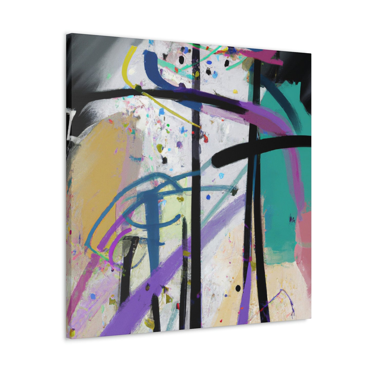 "Abstract Reflections: Battling My Difficult Situation" - Canvas