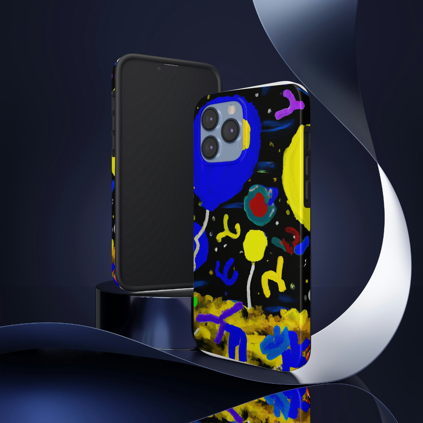 "A Starry Night Rainbow" - Die Alien Tough Phone Cases