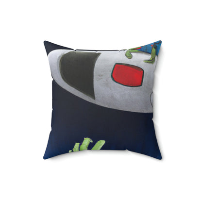 Rescuing the Alien: A Race Against Time - The Alien Square Pillow